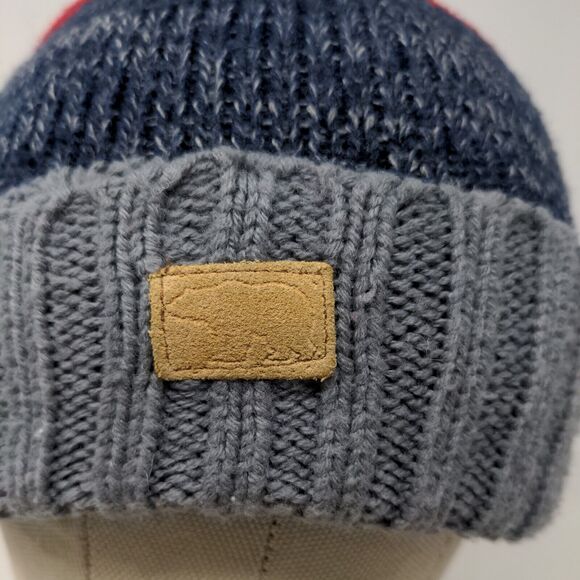Unbranded Men's Knit Beanie Hat Cap Multicolor One Size Patch Logo - Picture 4 of 11
